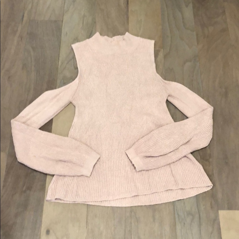 Express Cold Shoulder Knit Sweater Size Small
